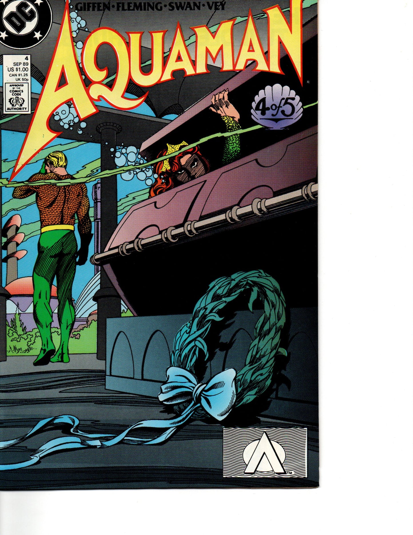 AQUAMAN 1-5 * DC COMICS - JUN 1989 - COMPLETE SET