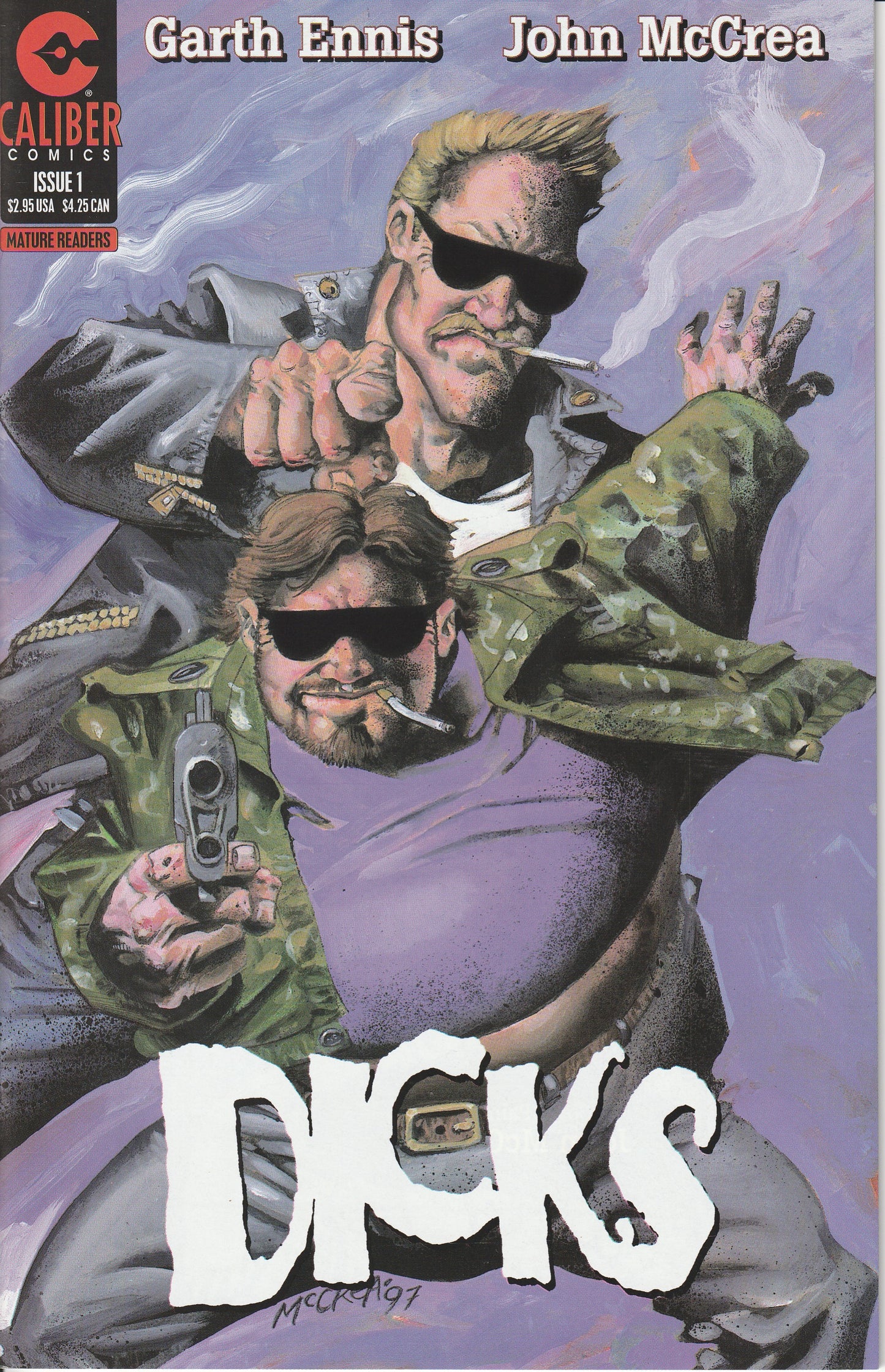 Dicks 1-4 Complete Set * Garth Ennis - John McCrea * Caliber Comics