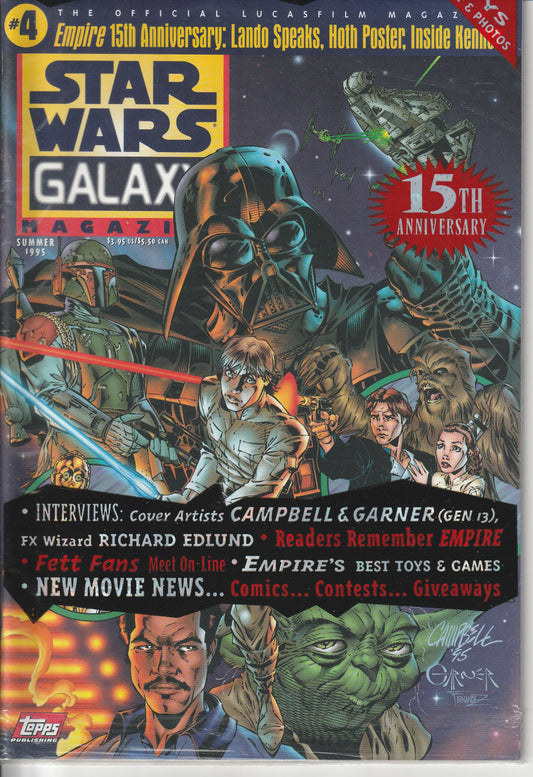 STAR WARS GALAXY #4 - TOPPS PUBLISHING - JUL 13 1995 (MINT)